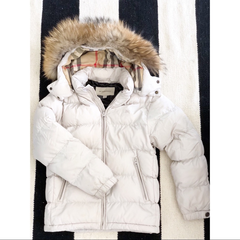 Beautiful fur trimmed Burberry puffer jacket